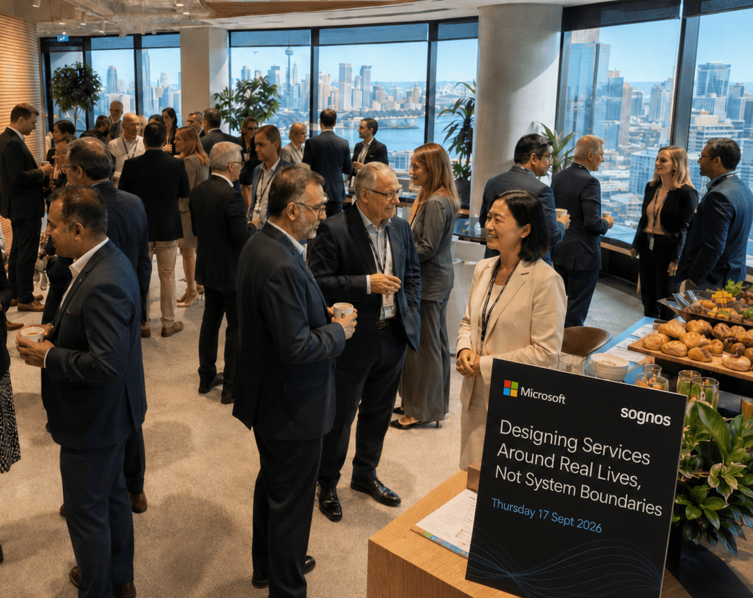 Guests at a Microsoft event in North Sydney